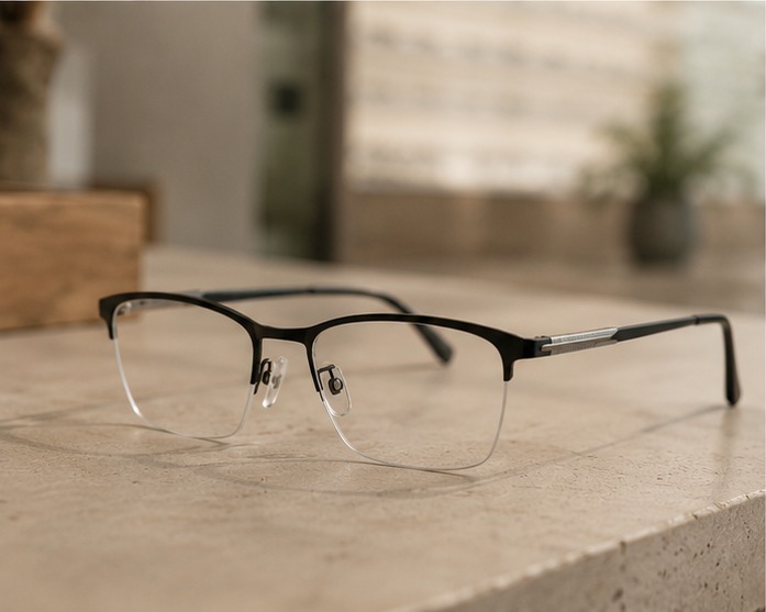 Halbrand Brille — Beispiel