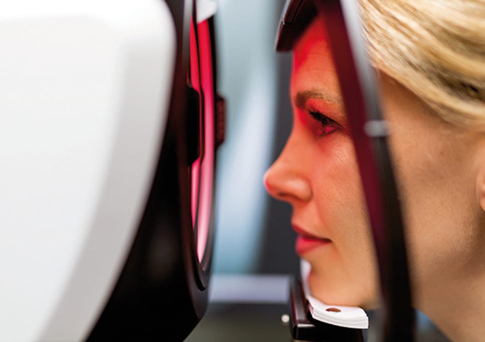 DNEye Scanner von Rodenstock bei GRONDE — 7000 Messpunkte Augenvermessung