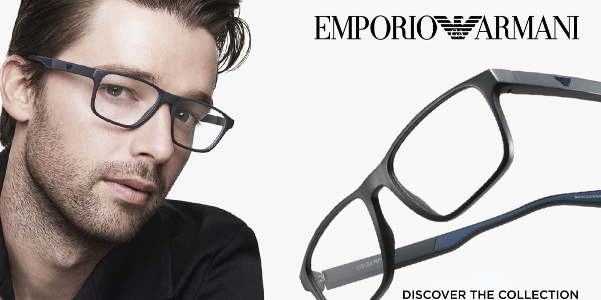 Junger Mann mit Emporio Armani Brille EA4218 von Optiker Gronde