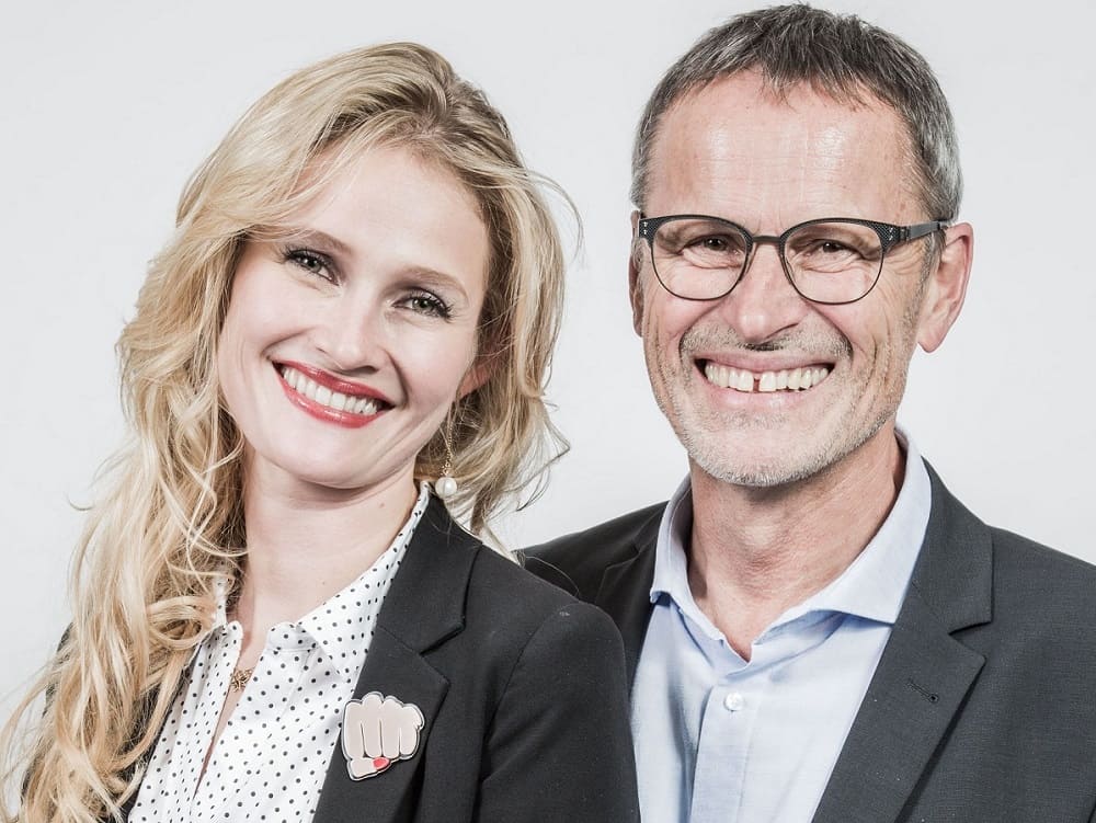 Lena und Clemens Gronde, Geschäftsführer von Optik Gronde