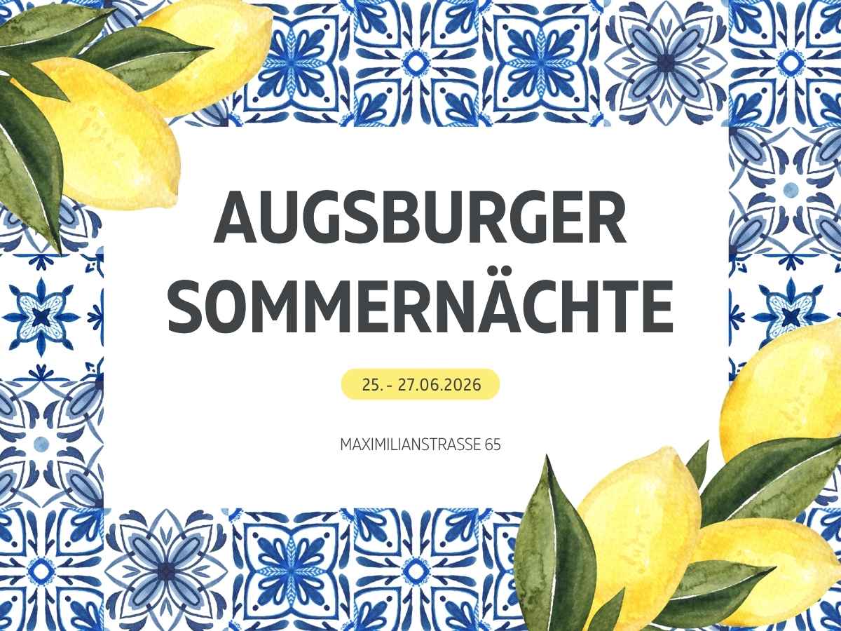 Einladung Sommernächte Augsburg 2026 Augsburger Sommernächte 2026 bei GRONDE Sehen & Hören