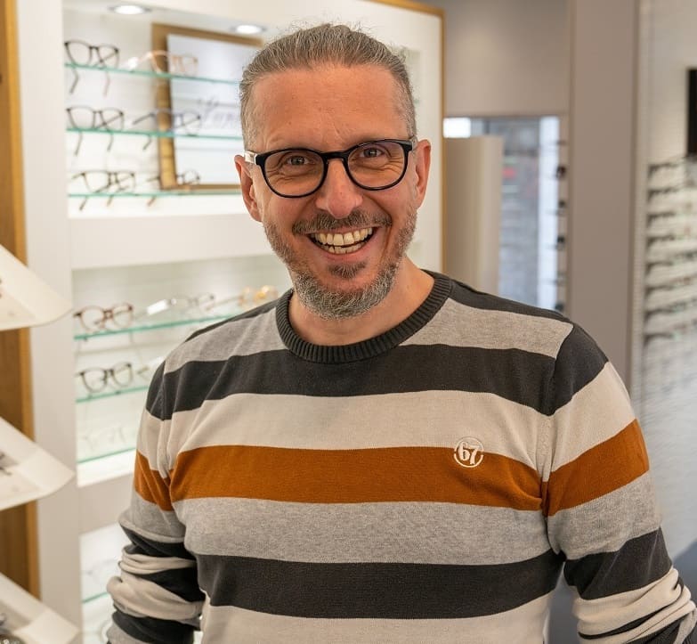 Harald Gruschke, Augenoptikermeister, Bachelor Professional Augenoptik und Kontaktlinsenspezialist bei Optiker Gronde in Bobingen