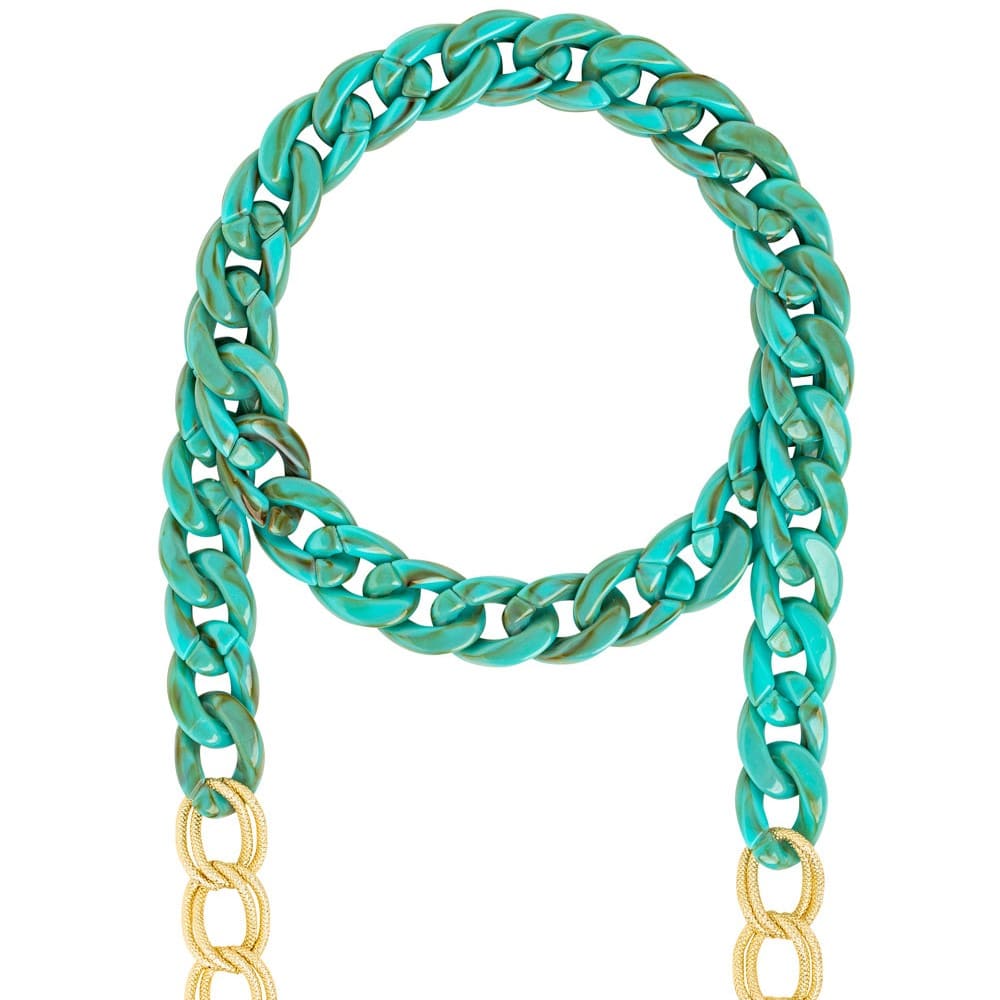Brillenkette Baby Frida turquoise / gold von Cheeky Chain bei Optik Gronde