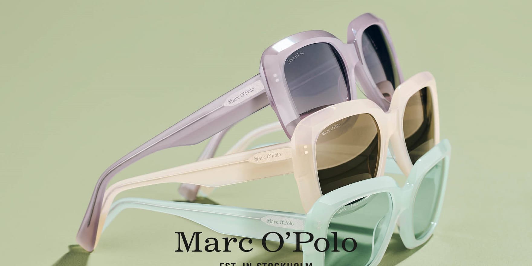 Drei bunte Marc O'Polo Sonnenbrillen von Optiker Gronde