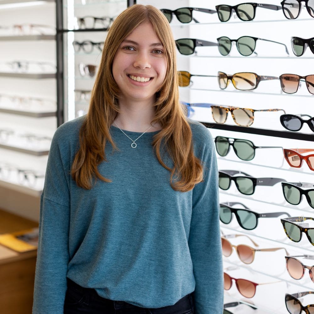 Jana Mögele, Auszubildende Augenoptikerin bei Optik Gronde Schwabmünchen
