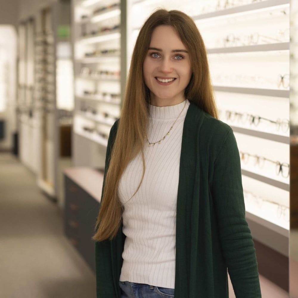 Sarah Kienzle, Augenoptikermeisterin bei GRONDE Sehen & Hören, Augsburg Maximilianstraße