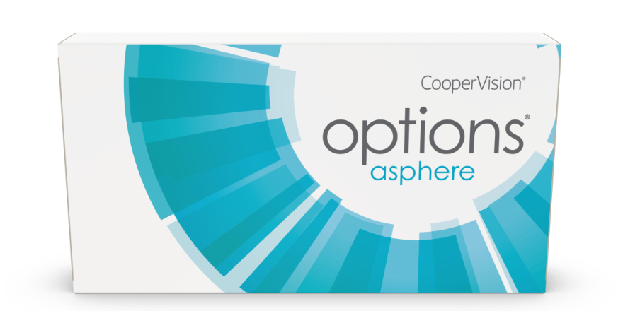 Cooper Vision Options Asphere Monatslinse Sphärisch von Optiker Gronde, Front