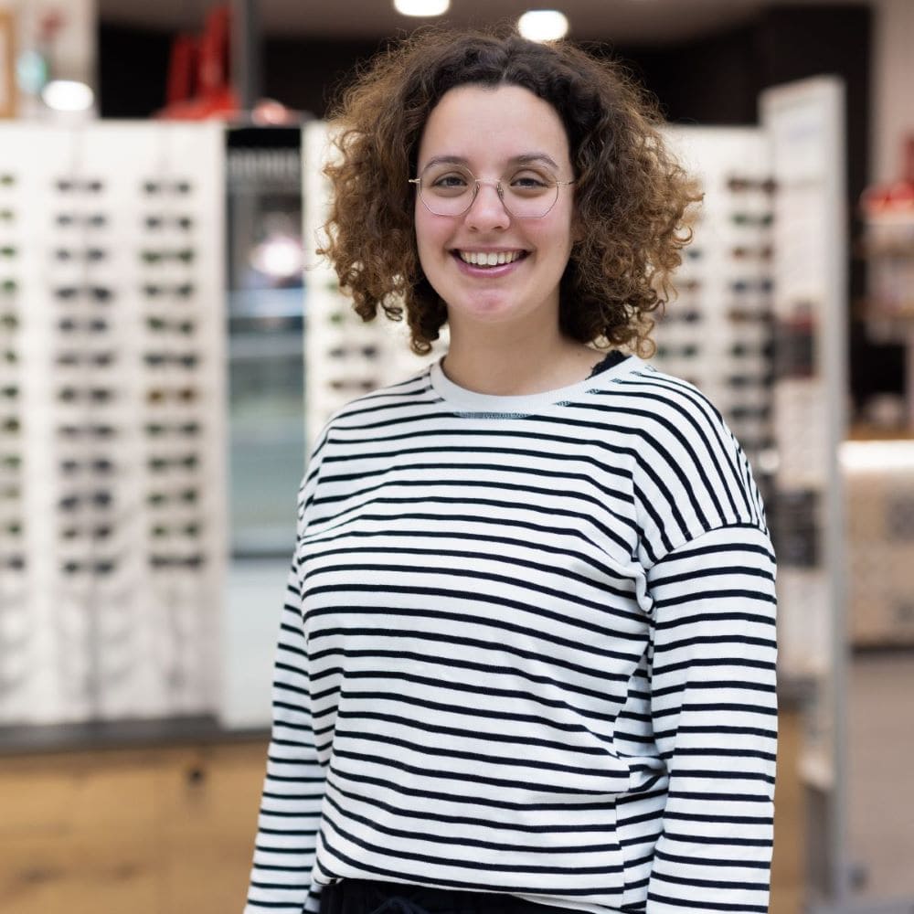 Fiona Wissmann, Augenoptikerin und Optometristin bei GRONDE Sehen & Hören, Augsburg, City-Galerie