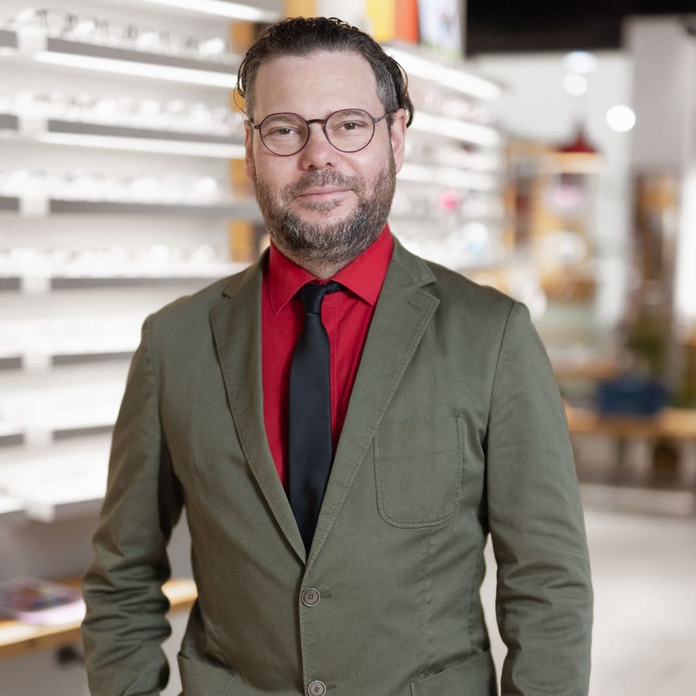 Marc Baumeister, Augenoptikermeister bei GRONDE am Augsburger Hauptbahnhof