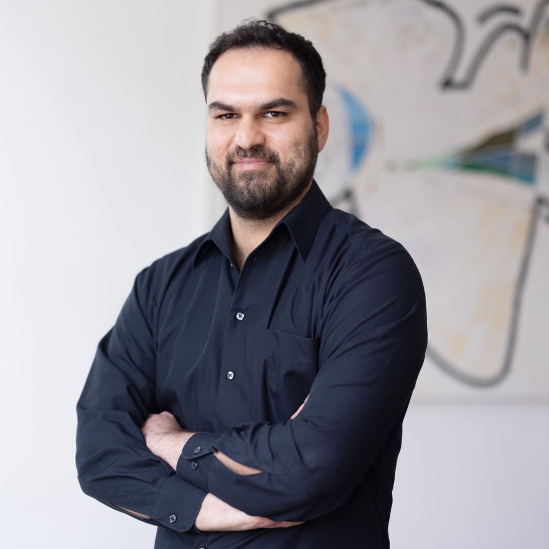 Reshad Nabizadeh, IT-Verantwortlicher in der Verwaltung von Optiker GRONDE in Augsburg