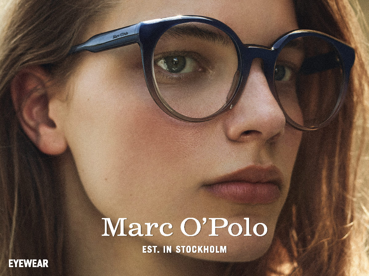 Junge Frau mit Marc O'Polo Brille im Angebot bei Optiker Gronde